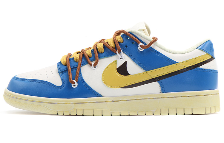Buy Zapatillas Nike Dunk Low 'Deconstruido Azul Amarillo Títere' DJ6188-100(Team17-男款双钩蓝黄色QD)