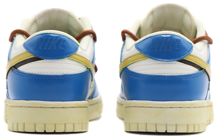 Shop Zapatillas Nike Dunk Low 'Deconstruido Azul Amarillo Títere' DJ6188-100(Team17-男款双钩蓝黄色QD)