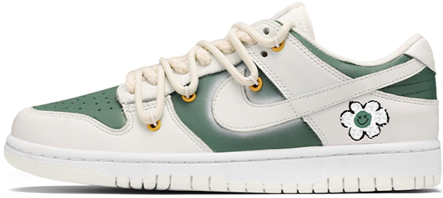 나이키 덩크 로우 '디컨 레트로 플로럴 화이트 그린' (Custom) DH9765-100(TeamE-女款复古小花白绿) Buy 나이키 덩크 로우 '디컨 레트로 플로럴 화이트 그린' (Custom) DH9765-100(TeamE-女款复古小花白绿)