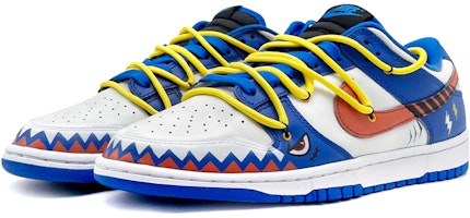 나이키 덩크 로우 '해체상어 블루화이트' (커스텀) DD1391-001(TeamE--男款SharkOW蓝白) Lookbook 나이키 덩크 로우 '해체상어 블루화이트' (커스텀) DD1391-001(TeamE--男款SharkOW蓝白)