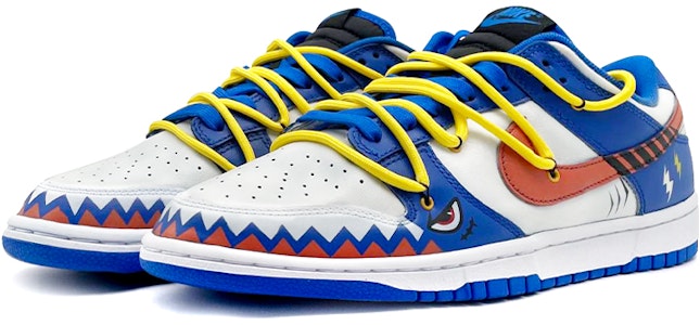 나이키 덩크 로우 '해체상어 블루화이트' (커스텀) DD1391-001(TeamE--男款SharkOW蓝白) Lookbook 나이키 덩크 로우 '해체상어 블루화이트' (커스텀) DD1391-001(TeamE--男款SharkOW蓝白)