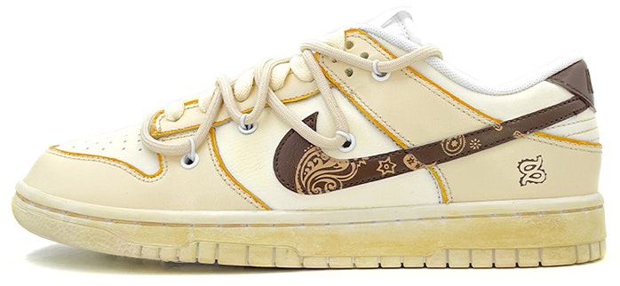 custom-shoes-nike-dunk-low-deconstructed-shoelaces-oxidized-cashew-blossom-yellow-brown