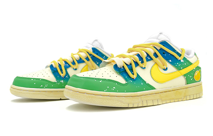 Lookbook Nike Dunk Low Deconstruidas "Cashew" DH9765-100(TeamK-女款低帮解构鞋带黄色方块)