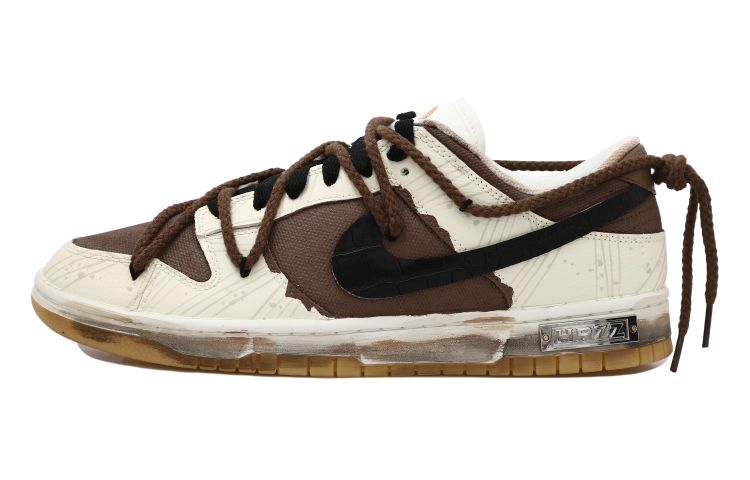 Buy [カスタムシューズ] ナイキダンクロー 'デコンストラクテッドスプラッターブラックブラウン' FJ5475-100(Team拾玖-泥泞之森S-BOX)