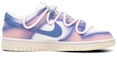 Order 【定制鞋款】耐克Dunk低帮“解构绑带粉紫渐变氧化风” DH9765-100(Teamfour-女款粉紫绑带)