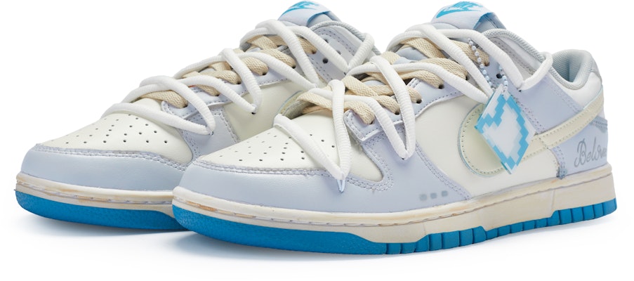 나이키 덩크 로우 '여름 회노파' (커스텀) DV0831-001(Team80-男款挚爱男灰黄蓝) Lookbook 나이키 덩크 로우 '여름 회노파' (커스텀) DV0831-001(Team80-男款挚爱男灰黄蓝)