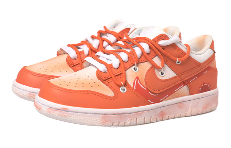 Order 【カスタムシューズ】ナイキ ダンク ロー『デコンストラクト サン ダイ バイブ』 DH9765-100(Team拾玖-女款双勾太阳S-BOX)