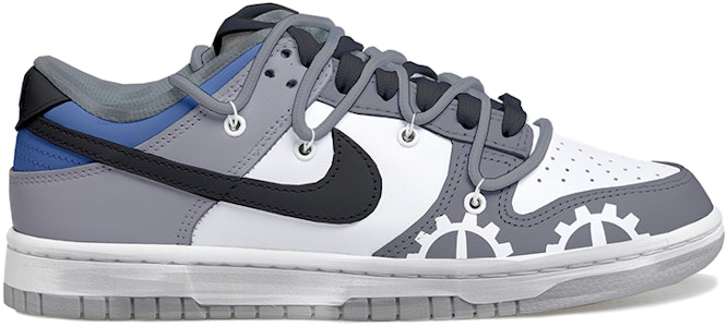 【定制鞋】耐克Dunk Low“解构时光装备黑白灰” DJ6188-001(Team拾玖-男款灰色齿轮) Order 【定制鞋】耐克Dunk Low“解构时光装备黑白灰” DJ6188-001(Team拾玖-男款灰色齿轮)