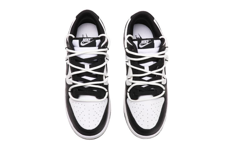 Shop 나이키 덩크 로우 '빈티지 블랙앤화이트' (커스텀) CW1590-100(TeamThree-女款非黑即白)