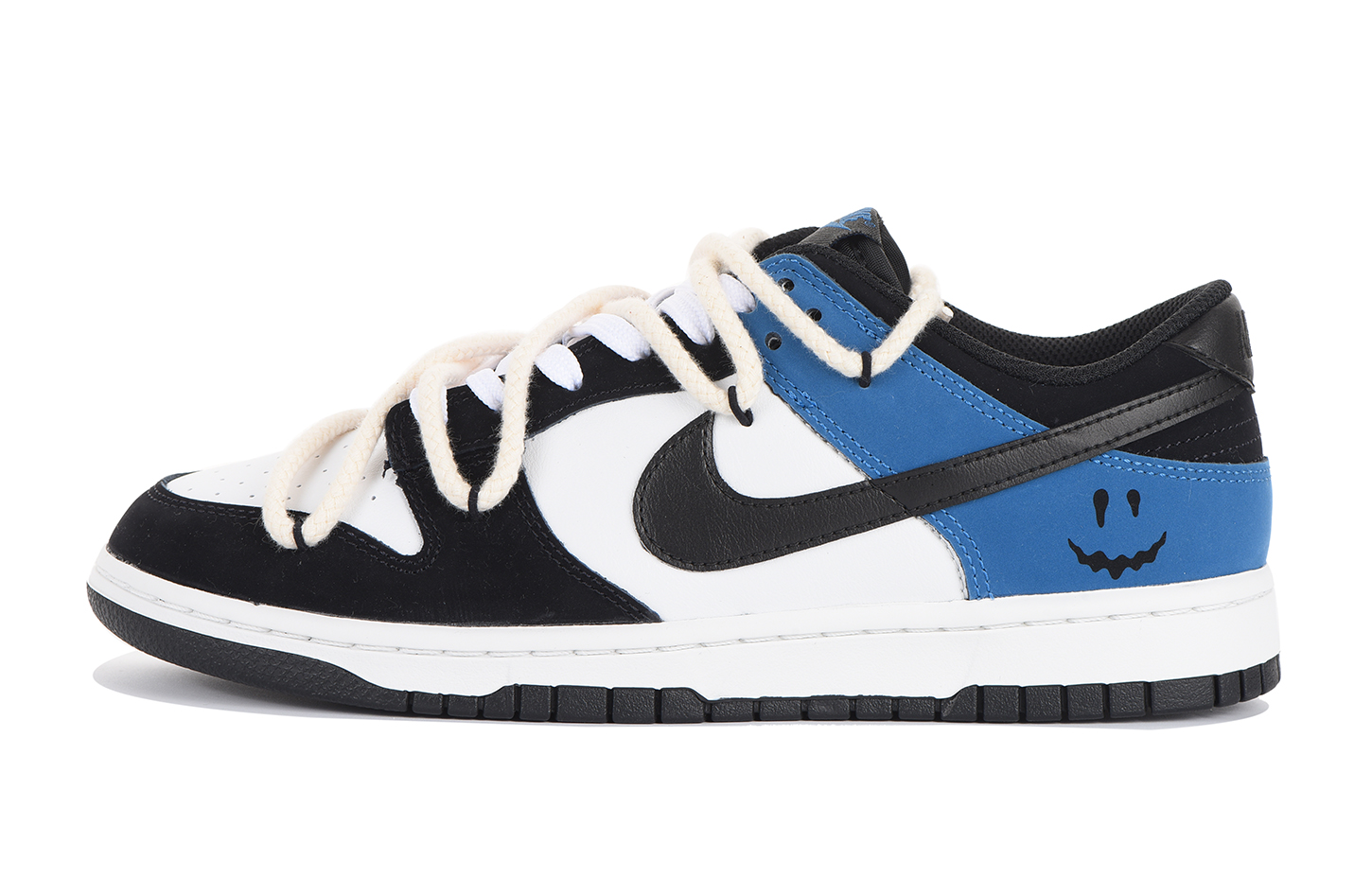 Order [定制鞋] 耐克Dunk Low 解构风蓝黑配特别礼盒与趣味笑脸 FD6923-100-466844
