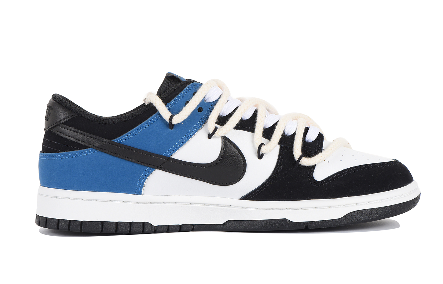 Lookbook [定制鞋] 耐克Dunk Low 解构风蓝黑配特别礼盒与趣味笑脸 FD6923-100-466844