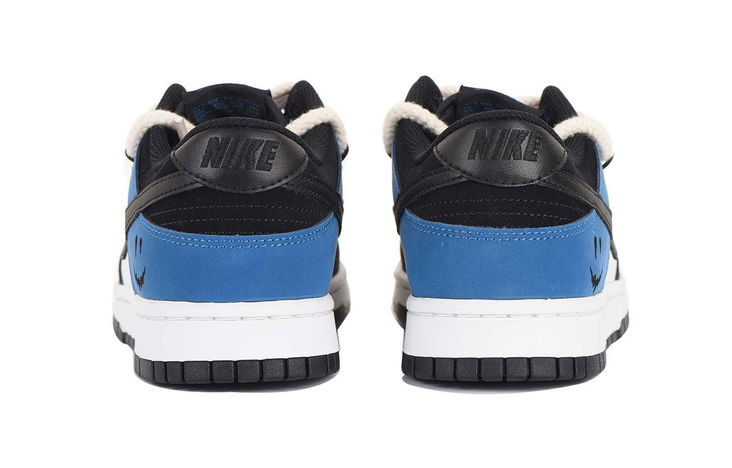 Purchase [定制鞋] 耐克Dunk Low 解构风蓝黑配特别礼盒与趣味笑脸 FD6923-100-466844