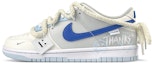 Buy 【訂製球鞋】 Nike Dunk Low 解構vibe風 布標 麻繩鞋帶 街頭塗鴉 低幫 板鞋 GS 白藍