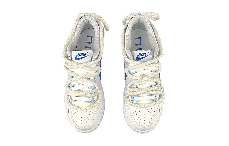 Shop [Zapatillas Personalizadas] Nike Dunk Low 'Vibra Desconstruida Blanco Azul' FB1843-141(Team叁-女款3q)