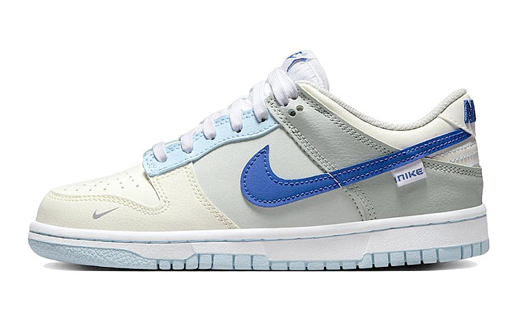 Sizing [Zapatillas Personalizadas] Nike Dunk Low 'Vibra Desconstruida Blanco Azul' FB1843-141(Team叁-女款3q)