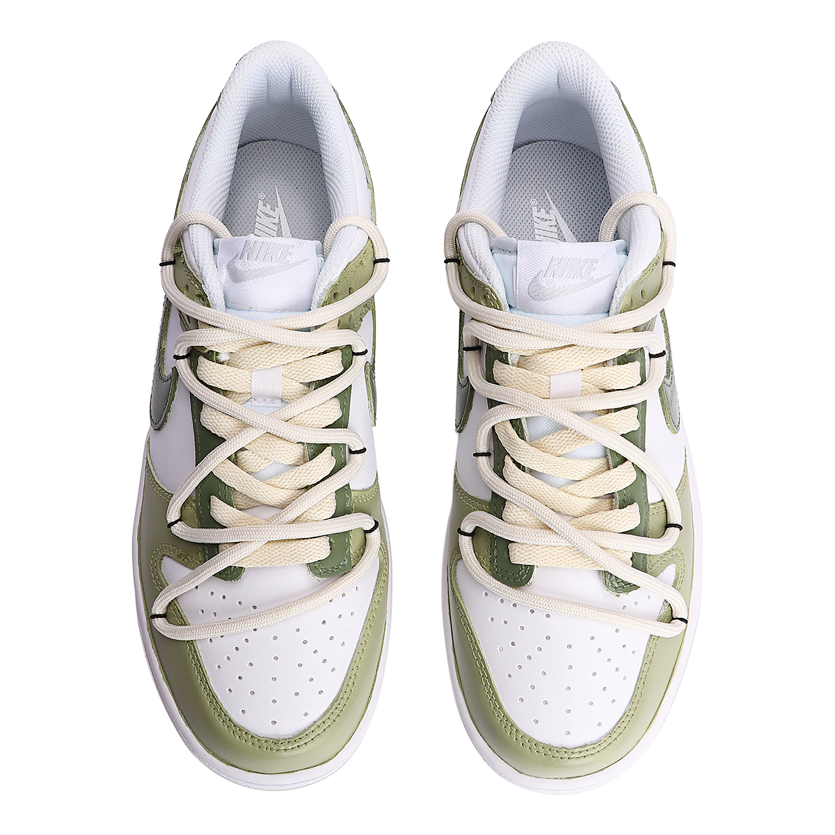 [Custom Shoes] Nike Dunk Low 'Deconstructed White-Green' 圖 4