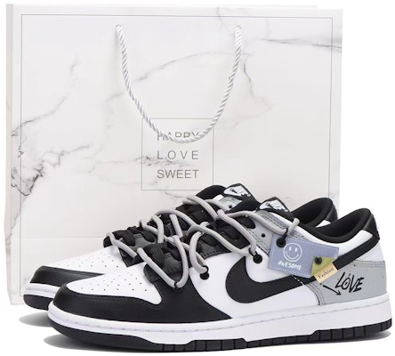 나이키 덩크 로우 '디컨 화이트 블랙 그레이' (커스텀) DD1391-100(Team拾伍-男款黑灰SBOX) Buy 나이키 덩크 로우 '디컨 화이트 블랙 그레이' (커스텀) DD1391-100(Team拾伍-男款黑灰SBOX)