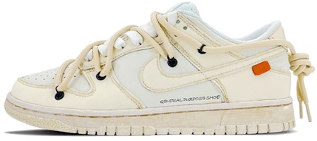 【定制球鞋】Nike Dunk Low 解構鞋帶 vibe風氧化做舊 高街 女生禮物 低幫 板鞋 GS 米黃色 Buy 【定制球鞋】Nike Dunk Low 解構鞋帶 vibe風氧化做舊 高街 女生禮物 低幫 板鞋 GS 米黃色