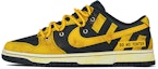 Buy 【定制球鞋】Nike Dunk Low 玖制 解構 做舊 警戒 禁止入內 工業風 廢土 高街 復古潮流 低筒 板鞋 GS 黑黃