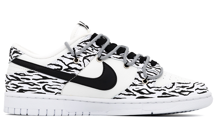 Order ナイキ ダンク ロー "解体ゼブラ落書き" (Nike Danku Rō "Kaitai Zebura Rakugaki") DH9765-100(Team-肆斑马涂鸦手绘女款)