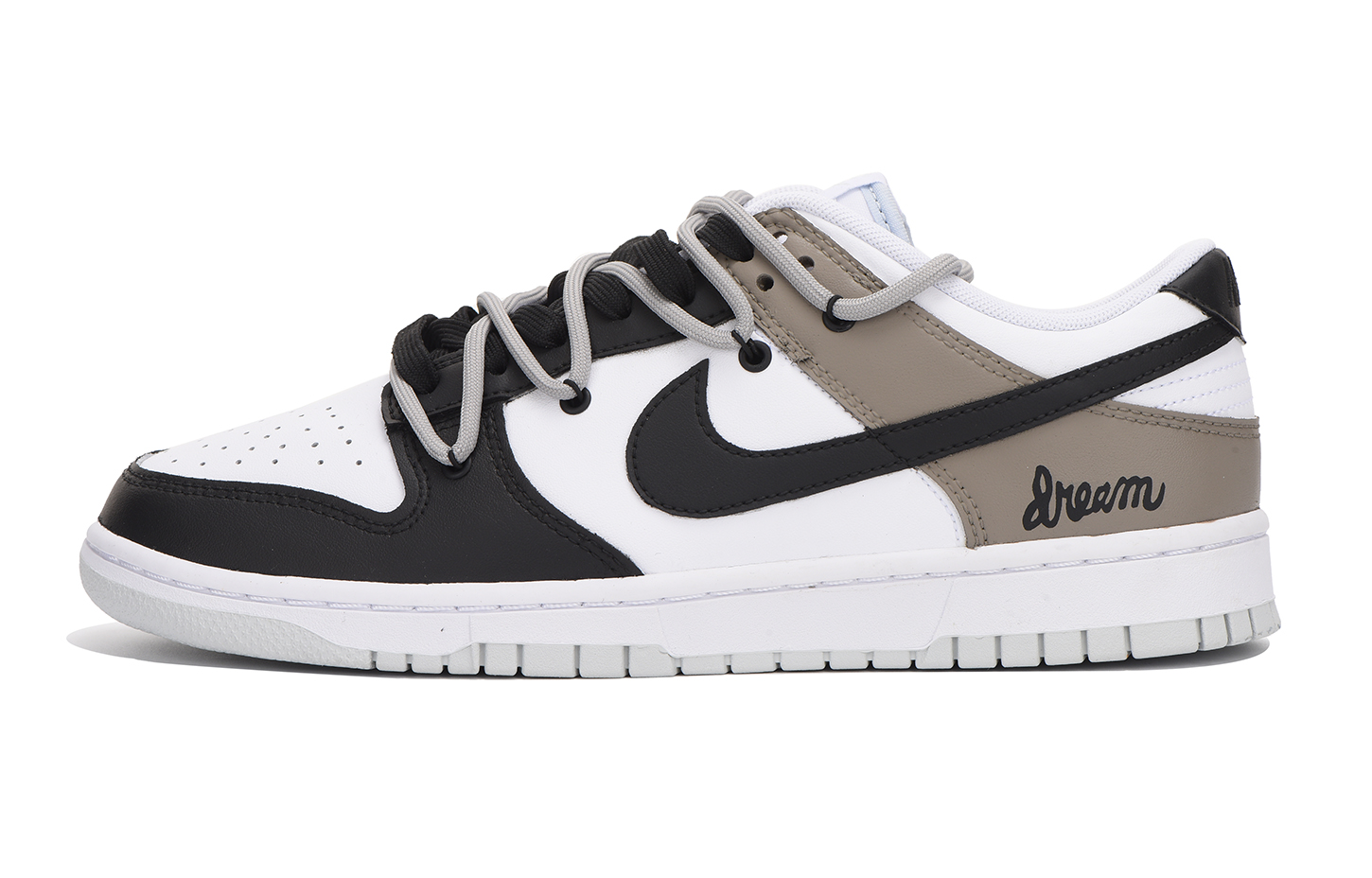 [Custom Shoes] Nike Dunk Low 'Deep Brown Alphabet Deconstructed'
