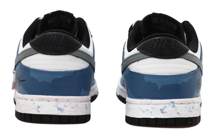 Shop 【カスタムシューズ】ナイキ ダンク ロー「ディープシーパッチワーク - ホワイトグレーブルー」 CW1590-100(Team拾玖-深海迷踪S-BOX）