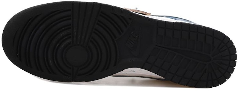 【訂製球鞋】Nike Dunk Low 深海迷蹤 布貼飾品 墨汁解構風 字母 低筒 板鞋 GS 白灰藍 Purchase 【訂製球鞋】Nike Dunk Low 深海迷蹤 布貼飾品 墨汁解構風 字母 低筒 板鞋 GS 白灰藍