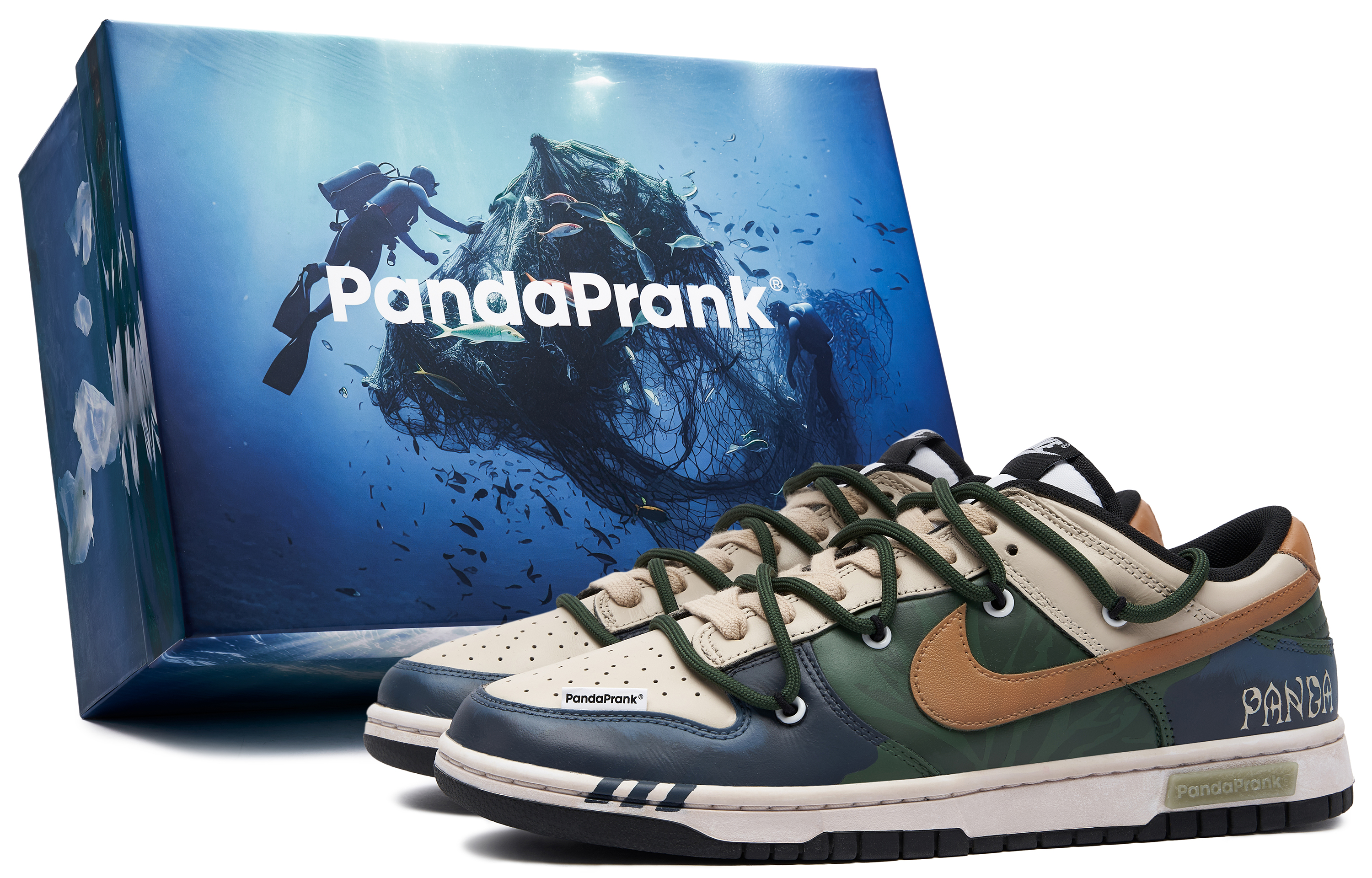 Buy [Sepatu Kustom] Nike Dunk Low 'Deep Sea Submarine Panda Prank' DD1391-100-481008
