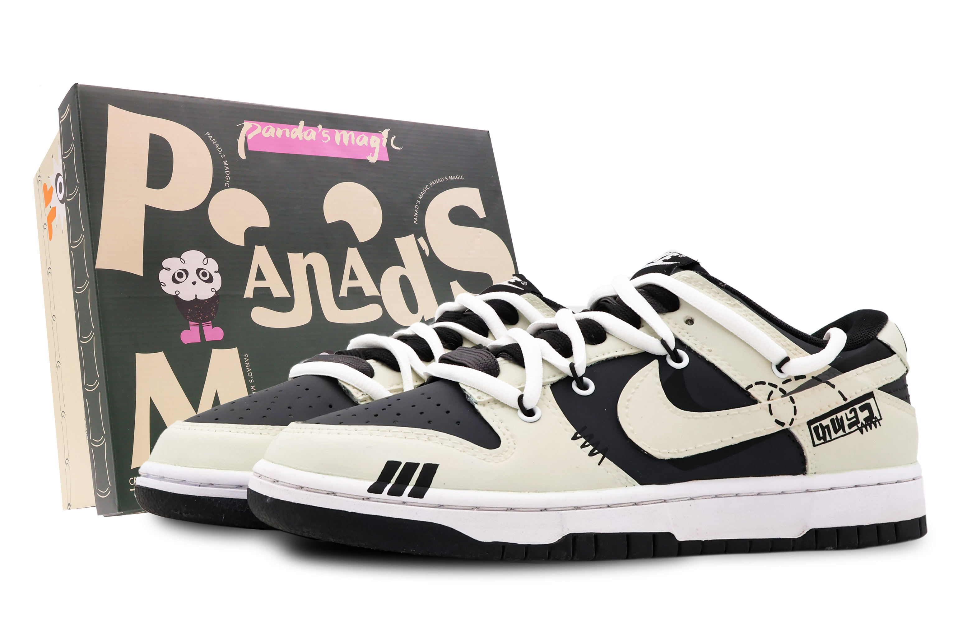 Buy [Sepatu Kustom] Nike Dunk Low 'Putih Laut Dalam' CW1590-100(Team53-女款深海)