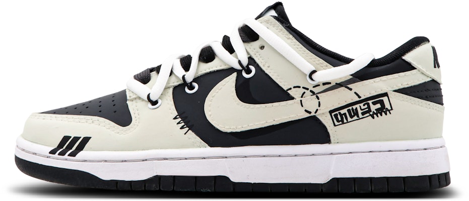 【定製球鞋】Nike Dunk Low深海小眾街頭夏日百搭低筒滑板鞋GS白色 Order 【定製球鞋】Nike Dunk Low深海小眾街頭夏日百搭低筒滑板鞋GS白色