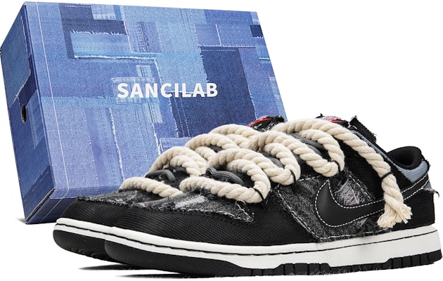 ナイキ ダンク ロー "デニム黒加工キャンバス" (Nike Dunk Low "Denim Kuro Kakō Kyanbasu") DM0108-002(Teamp-丹宁黑牛粗棉麻) Buy ナイキ ダンク ロー "デニム黒加工キャンバス" (Nike Dunk Low "Denim Kuro Kakō Kyanbasu") DM0108-002(Teamp-丹宁黑牛粗棉麻)