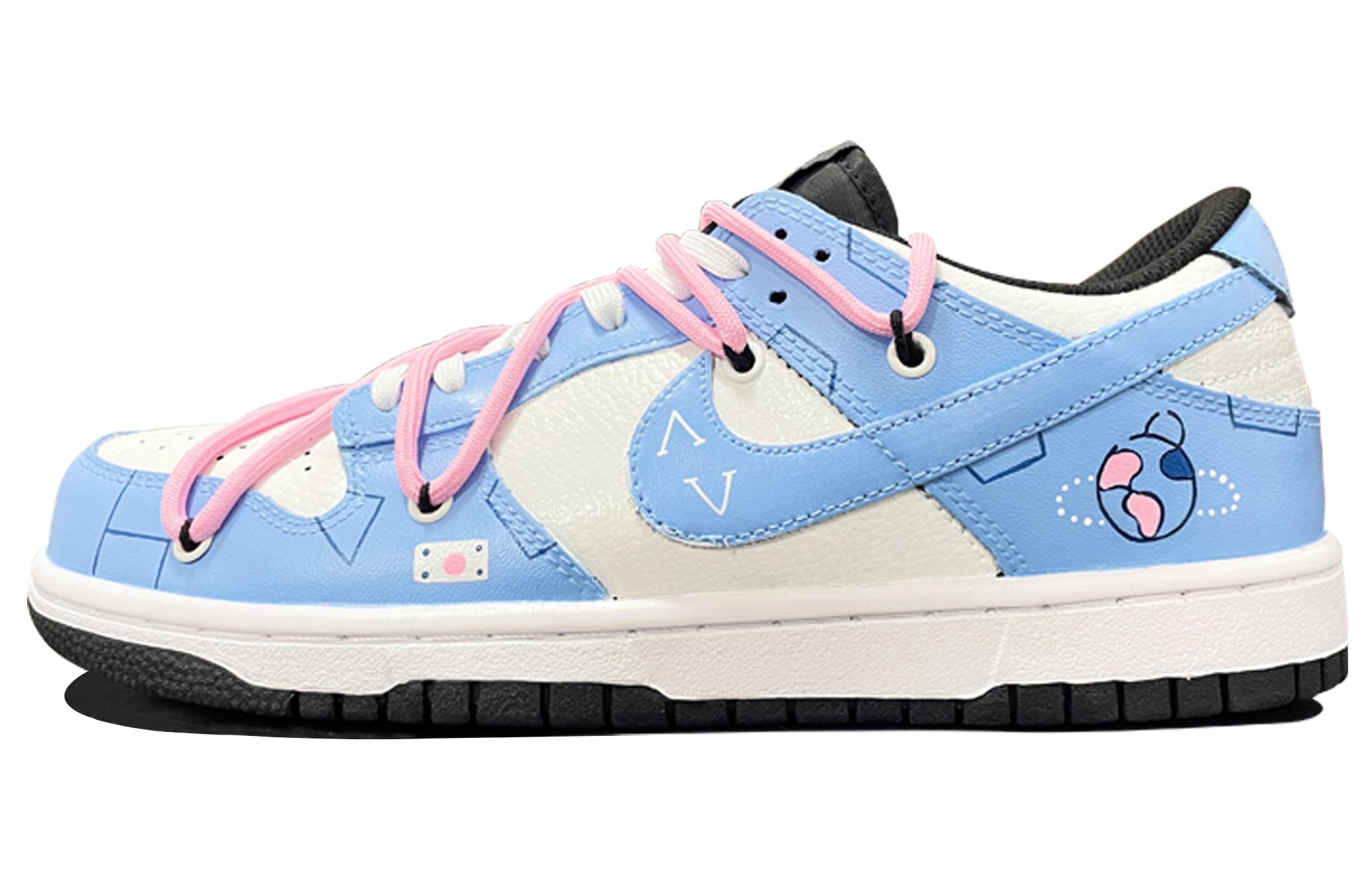 Buy 나이키 덩크 로우 '데님 블루 & 핑크 그래피티' (커스텀) DH9765-002(TeamD-GS款粉色星球)