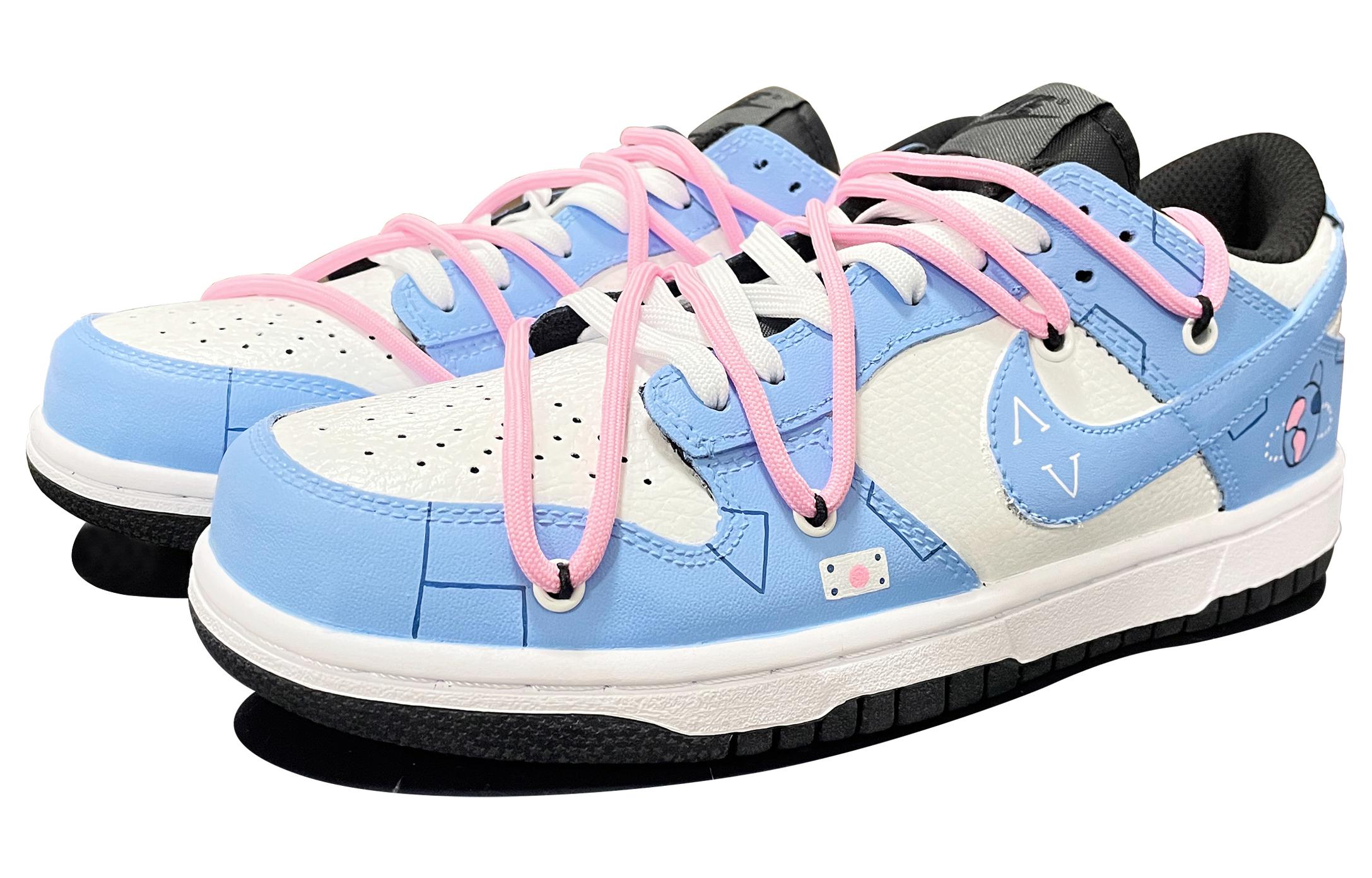 Lookbook 나이키 덩크 로우 '데님 블루 & 핑크 그래피티' (커스텀) DH9765-002(TeamD-GS款粉色星球)