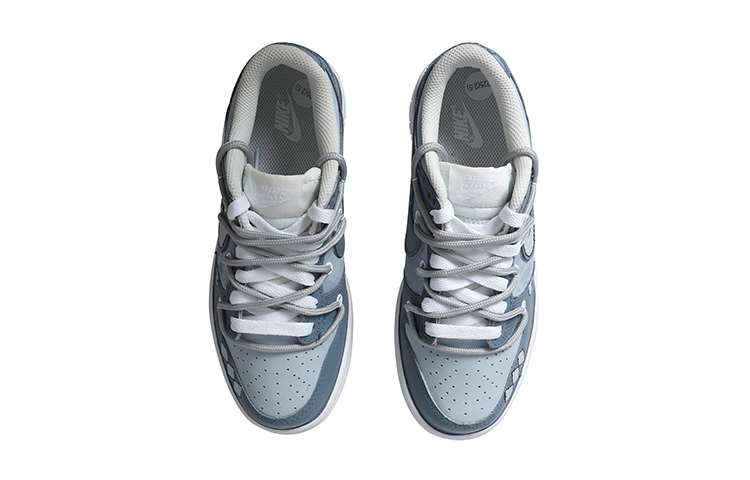 Shop [Kasut Custom] Nike Dunk Low 'Denim Blue Rabbit' DH9765-100(Team拾玖-牛仔蓝兔兔女S-BOX)