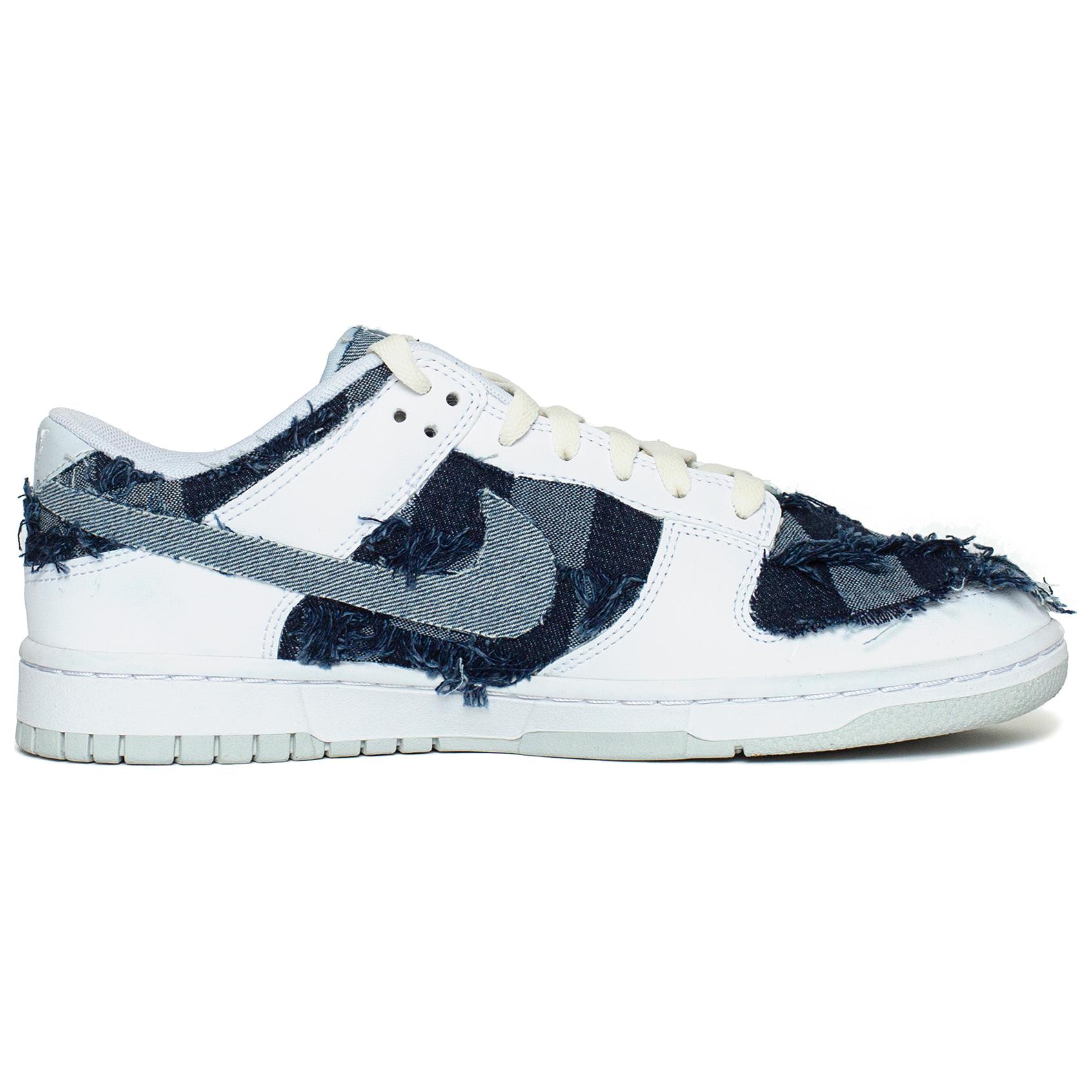 Order [Kasut Custom] Nike Dunk Low 'Denim Biru Industri' DV0831-101(Team61-奶白丹宁S-BOX)