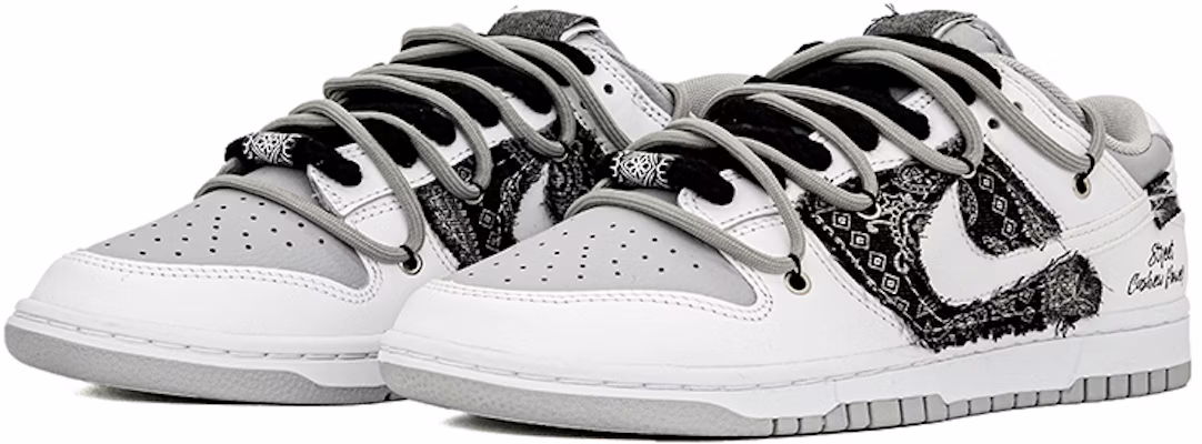 나이키 덩크 로우 '데님 페이즐리 그래피티' (커스텀) DJ6188-003(team肆-牛仔缝布腰果花) Lookbook 나이키 덩크 로우 '데님 페이즐리 그래피티' (커스텀) DJ6188-003(team肆-牛仔缝布腰果花)