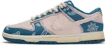 Buy Sepatu Custom Nike Dunk Low 'Denim Paisley Pink Biru' DV0834-101(TeamR-迷情腰果花S-BOX)