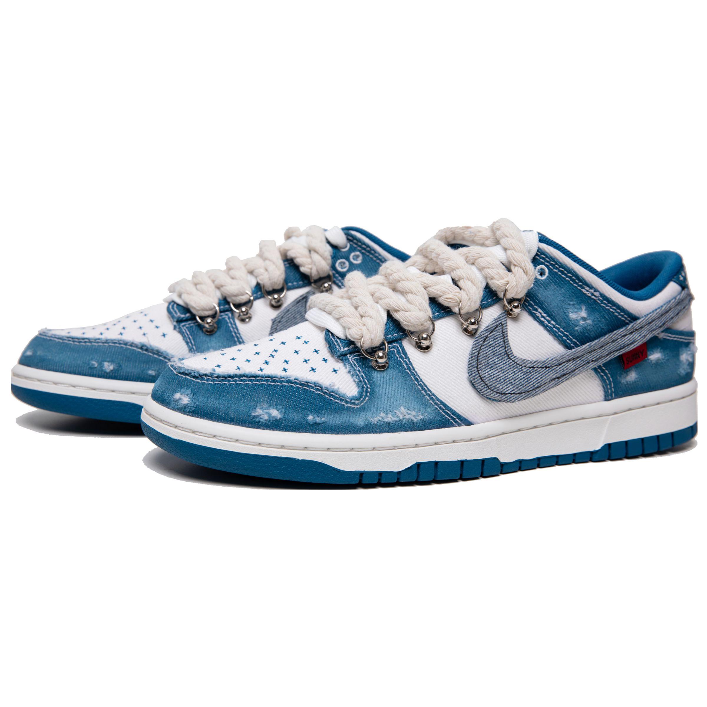 Lookbook Zapatillas Nike Dunk Low 'Denim Patchwork - Azul Industrial' DV0834-101(Team61-牛仔做旧S-BOX)