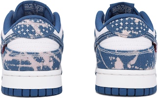 【訂製球鞋】 Nike Dunk Low 校園風 街頭 退色 隨機圖案 牛仔 潑墨 紅標 復古 低筒 板鞋 男款 白藍 Shop 【訂製球鞋】 Nike Dunk Low 校園風 街頭 退色 隨機圖案 牛仔 潑墨 紅標 復古 低筒 板鞋 男款 白藍