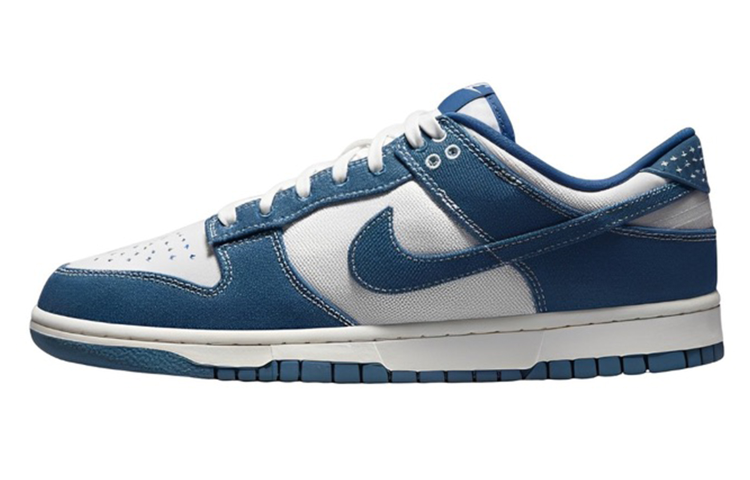 Details for [Kasut Khusus] Nike Dunk Low 'Denim Sashiko - Biru Putih Merah' DV0834-101(Team57-男款牛仔蓝)