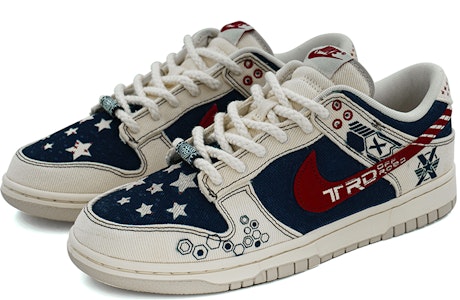 나이키 덩크 로우 '데님 스타즈 캡틴 아메리카' (커스텀) DV0834-100(Team肆-工业机甲ZQ) Lookbook 나이키 덩크 로우 '데님 스타즈 캡틴 아메리카' (커스텀) DV0834-100(Team肆-工业机甲ZQ)