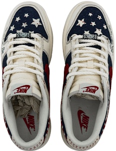 나이키 덩크 로우 '데님 스타즈 캡틴 아메리카' (커스텀) DV0834-100(Team肆-工业机甲ZQ) Shop 나이키 덩크 로우 '데님 스타즈 캡틴 아메리카' (커스텀) DV0834-100(Team肆-工业机甲ZQ)