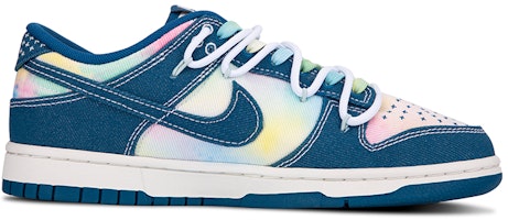 【訂製球鞋】Nike Dunk Low 夏日限定 牛仔紮染 潮流復古街頭 解構風格 低幫 板鞋 男款 藍粉 Order 【訂製球鞋】Nike Dunk Low 夏日限定 牛仔紮染 潮流復古街頭 解構風格 低幫 板鞋 男款 藍粉