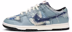Order 【訂製球鞋】Nike Dunk Low 牛仔系列 丹寧水洗做舊 百家布高級拼接 手縫 小眾 低幫 板鞋 男款 藍色