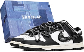 【客製化球鞋】 Nike Dunk Low 牛仔系列 丹寧水洗 做舊 熊貓 低幫 板鞋 男款 黑色 Buy 【客製化球鞋】 Nike Dunk Low 牛仔系列 丹寧水洗 做舊 熊貓 低幫 板鞋 男款 黑色