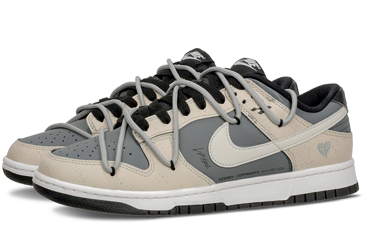 Shop 【訂製球鞋】 Nike Dunk Low 沙漠 TMS 潑墨老化 戶外 百搭 低筒 板鞋 男款 米灰藍