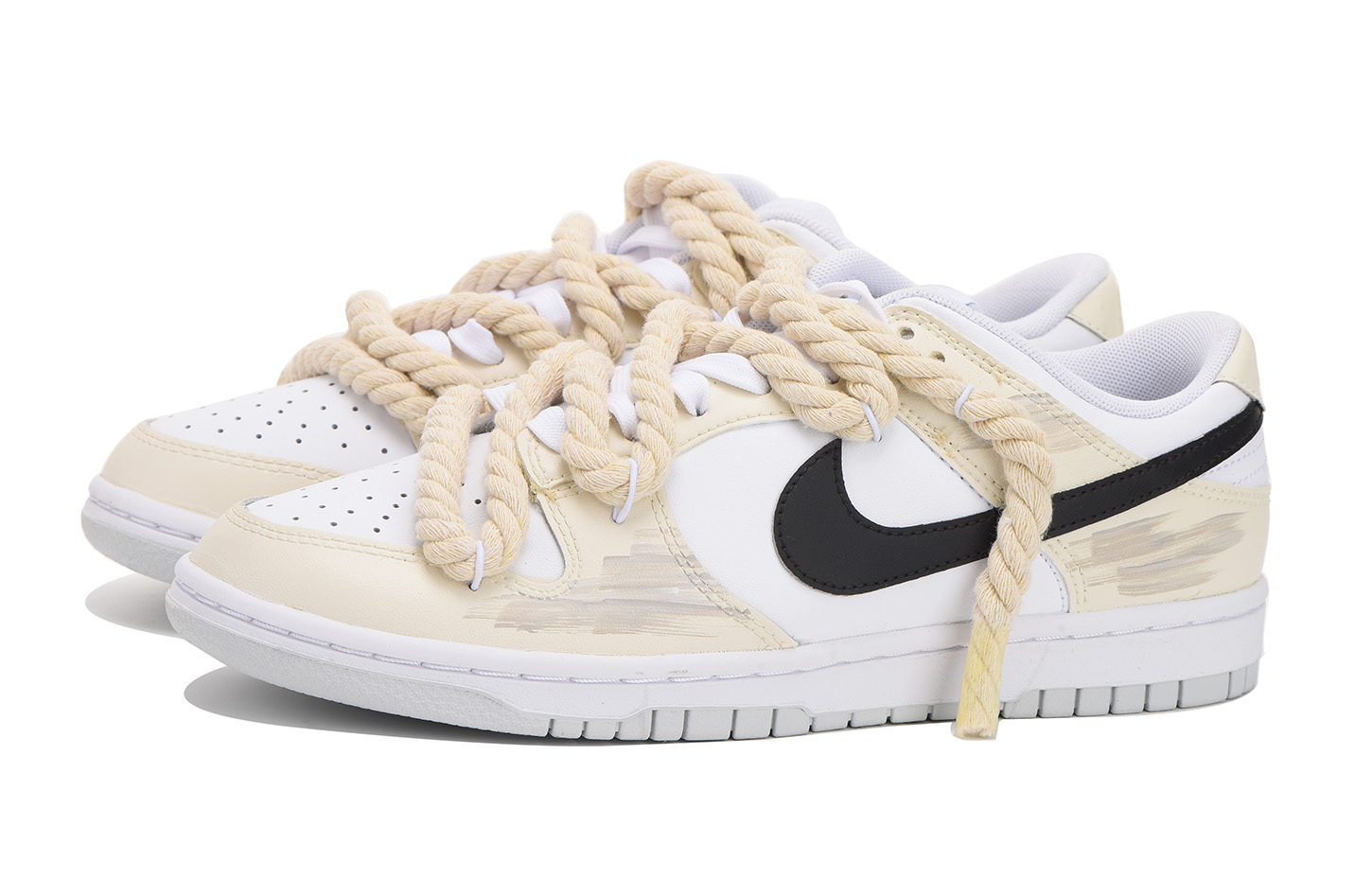 Shop 나이키 덩크 로우 '사막 해체' (커스텀) DH9765-102(Team59-女款沙漠二)