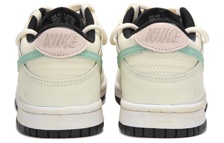 Shop 나이키 덩크 로우 '사막 더블 스우시' (커스텀) DD1391-100(Teamfour-男款米黄绿双钩)