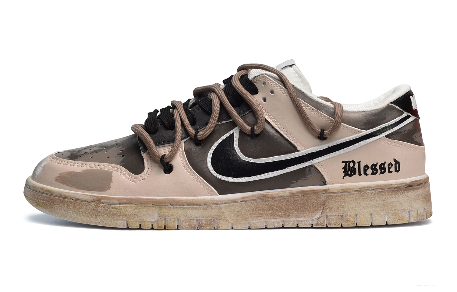 Buy ナイキ ダンク ロー "デザートダストゴス" (カスタム) DH9765-100(TeamE-女款荒漠旧土棕灰)