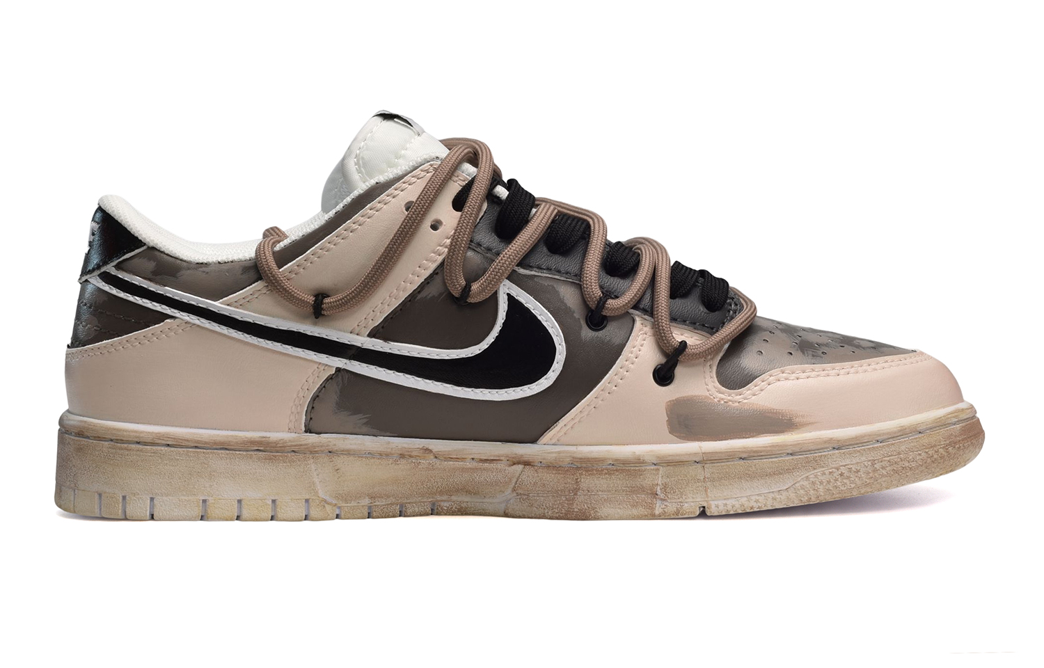 Order ナイキ ダンク ロー "デザートダストゴス" (カスタム) DH9765-100(TeamE-女款荒漠旧土棕灰)